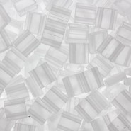 Miyuki tila 5x5mm beads - Crystal matted TL-131F